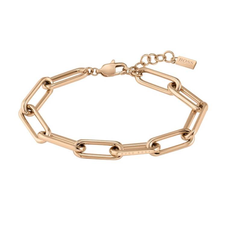 Boss Jewellery Gold Tone Tessa Chain Link Bracelet - Silver