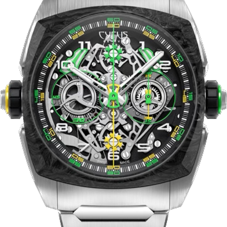 Cyrus Watch Klepcys Dice Lime Carbon Bracelet Limited Edition