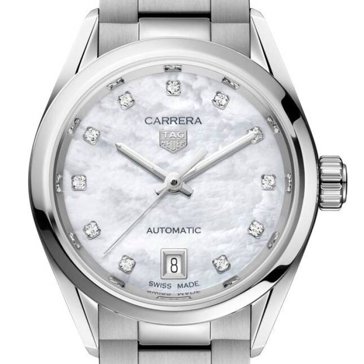 TAG Heuer Watch Carrera Calibre 9 Automatic Ladies - White