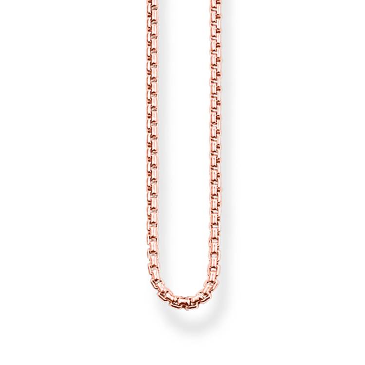Thomas Sabo Glam & Soul Rose Gold Plated Sterling Silver Venezia Chain - 90cm