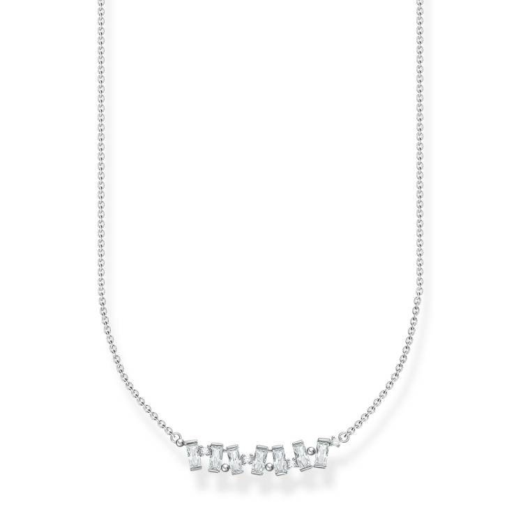 Thomas Sabo Charm Club Sterling Silver Star Dancing Stones Necklace - Silver
