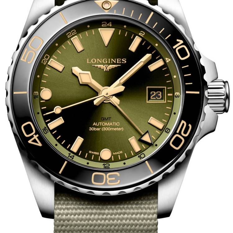 Longines Watch HydroConquest GMT Sunray Green