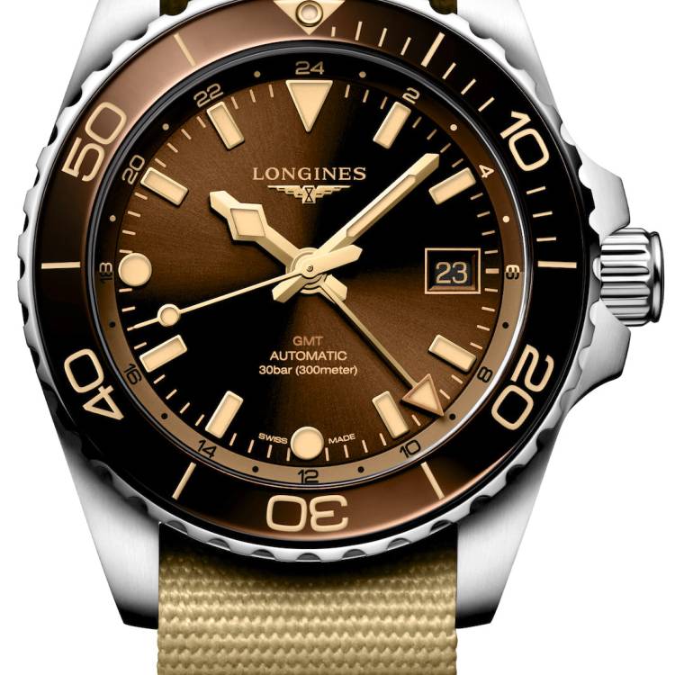 Longines Watch HydroConquest GMT Brown