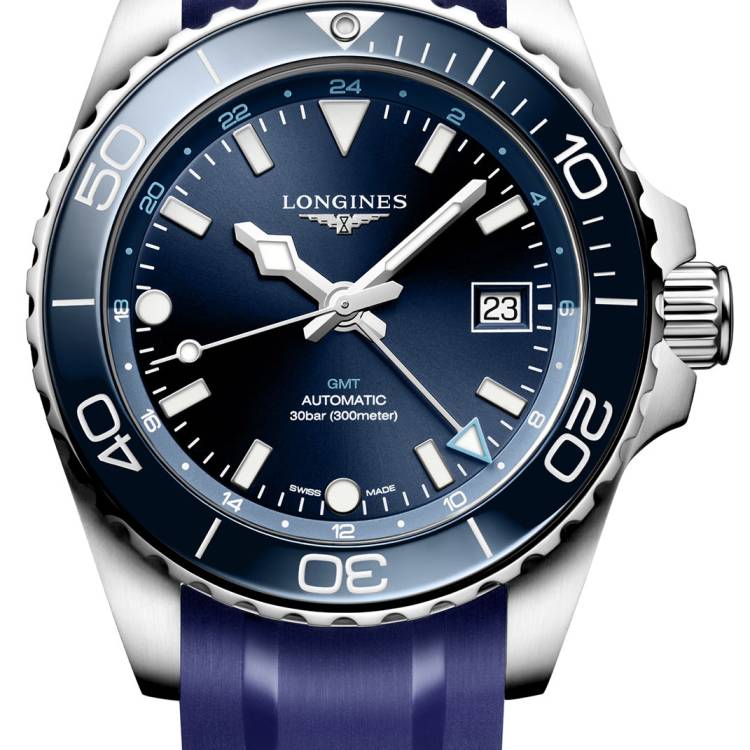 Longines Watch HydroConquest GMT Sunray Blue