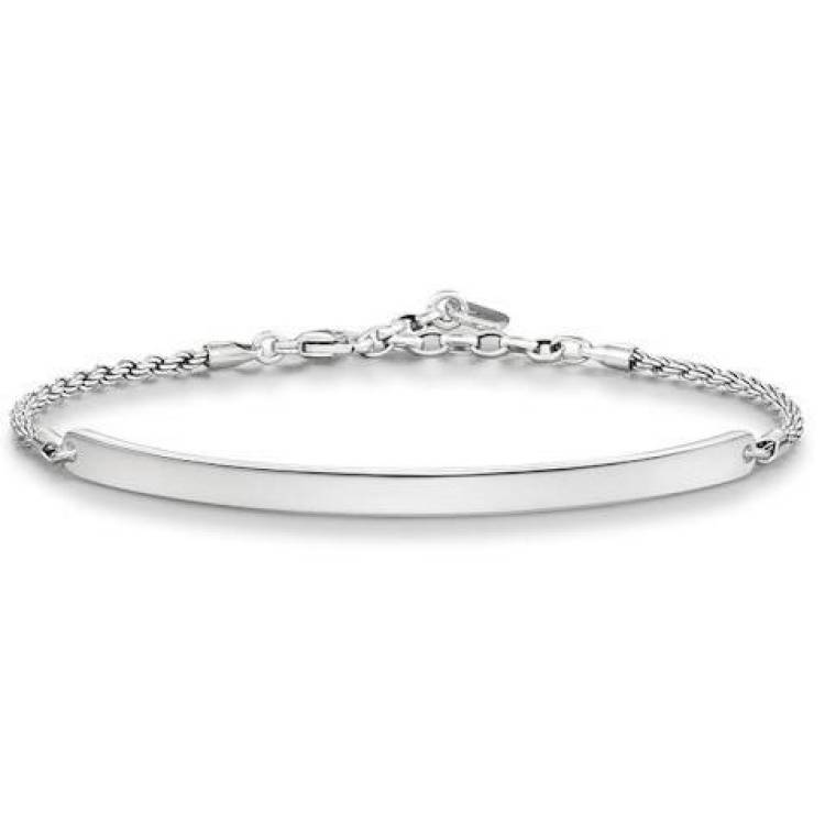 Thomas Sabo Love Bridge Sterling Silver Oxidised Bracelet D - Silver