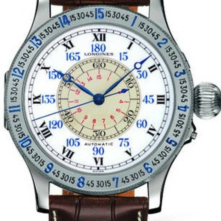 Longines Watch Lindbergh Hour Angle Mens - White