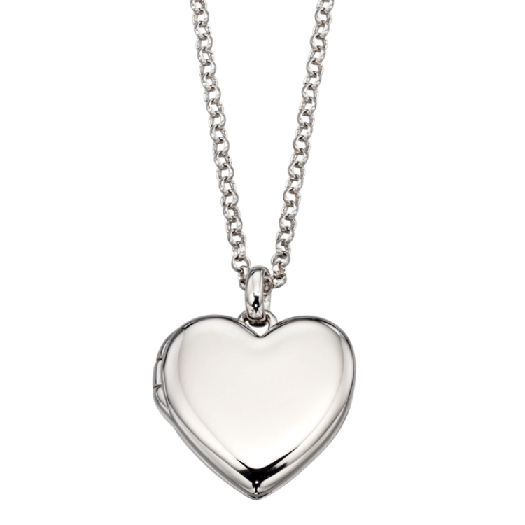 Little Star Olivia Sterling Silver Locket Necklace - Silver