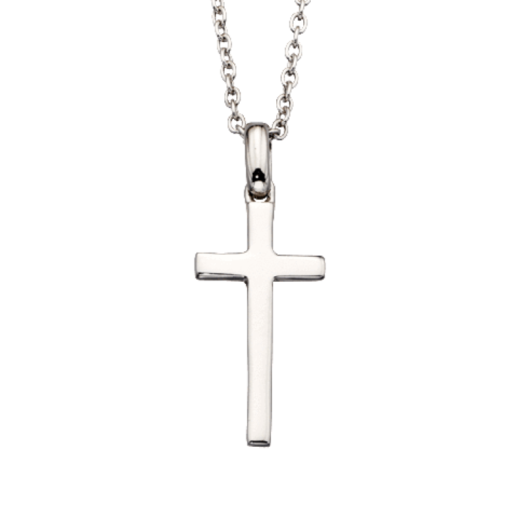 Little Star Sterling Silver Cross Misha Necklace - Silver