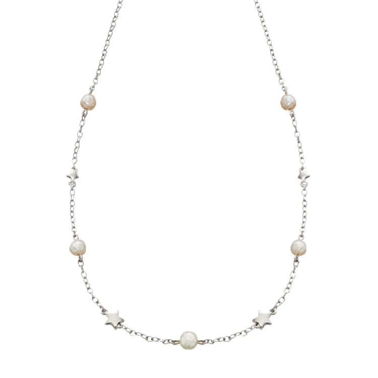 Little Star Sterling Silver Tatiana Necklace - Silver
