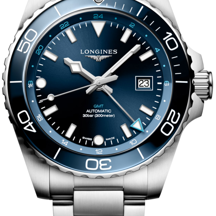 Longines Watch Hydroconquest GMT Sunray Blue Bracelet