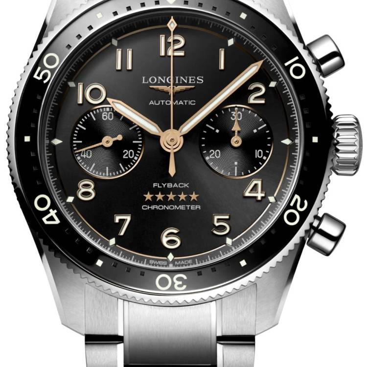 Longines Watch Spirit Flyback Black