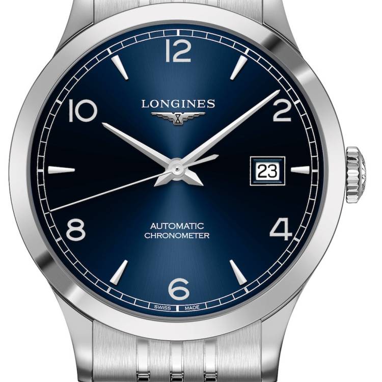 Longines Watch Record Mens - Blue