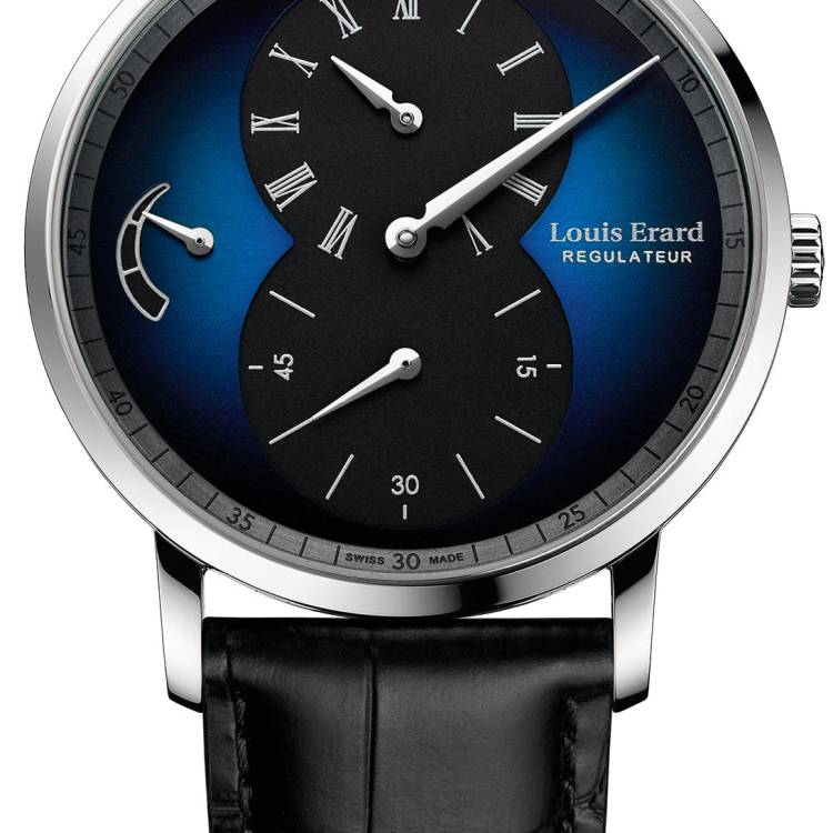 Louis Erard Watch Excellence Regulator Blue Fume - Blue