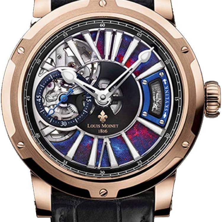 Louis Moinet Watch Skylink Rose Gold Limited Edition - Black