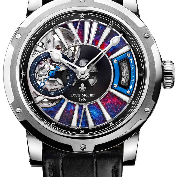 Louis Moinet Watch Skylink Steel Limited Edition - Black