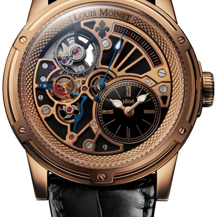 Louis Moinet Watch Tempograph Chrome - Black