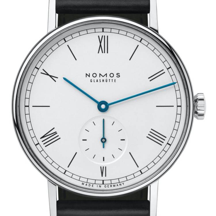 Nomos Glashutte Watch Ludwig Steel Back - White