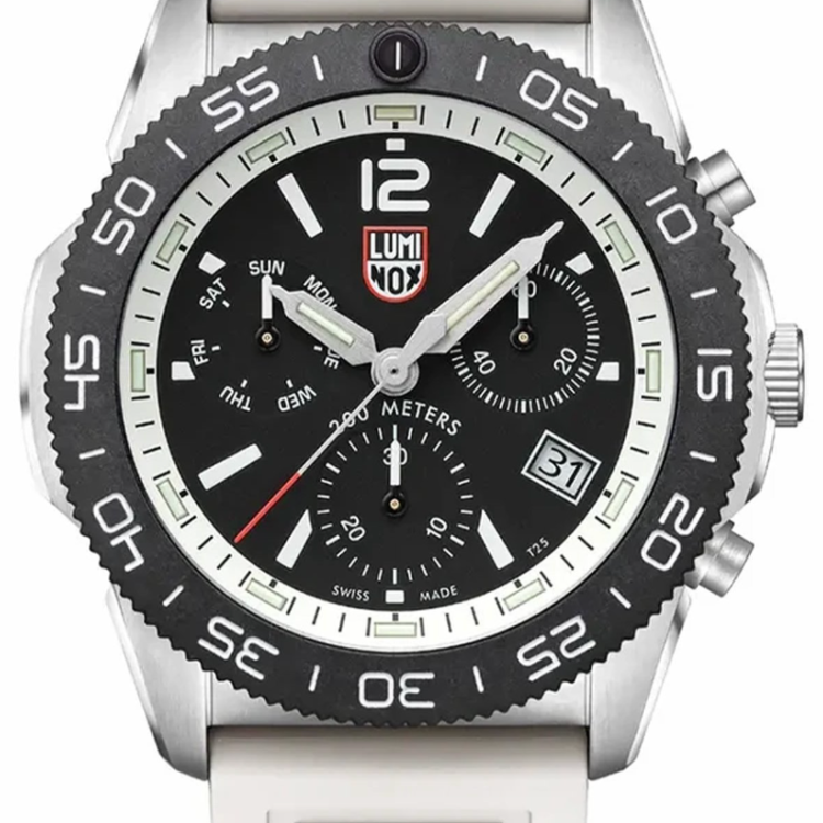 Luminox Watch Sea Pacific Diver Chronograph 3140 Black White - Black
