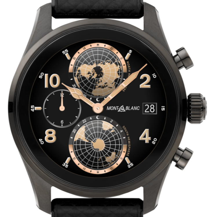 Montblanc Watch Summit 3 Black Titanium Smartwatch - Black
