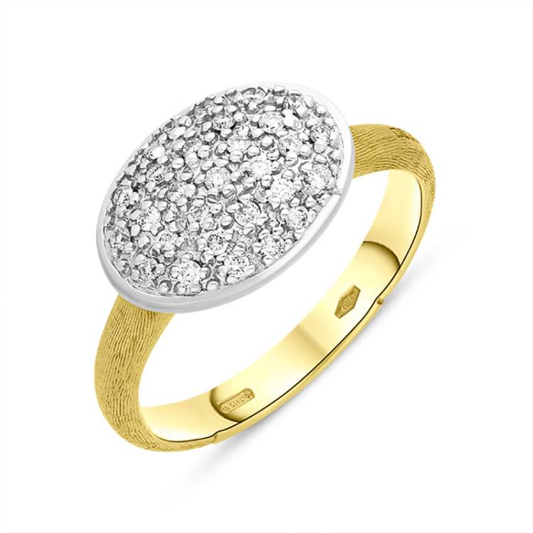 Marco Bicego Siviglia 18ct Yellow Gold 0.21ct Diamond Ring D - N