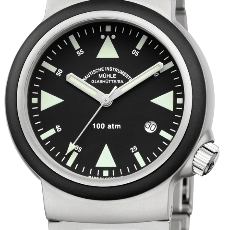Muhle Glashutte Watch S.A.R. Rescue-Timer - Black