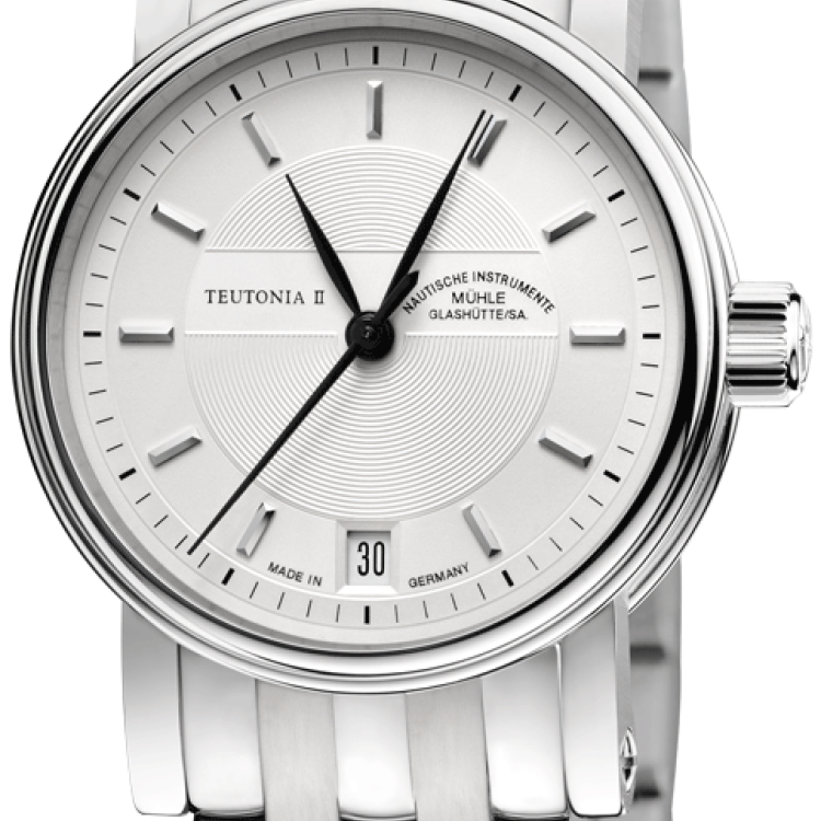 Muhle Glashutte Watch Teutonia II Medium - Silver