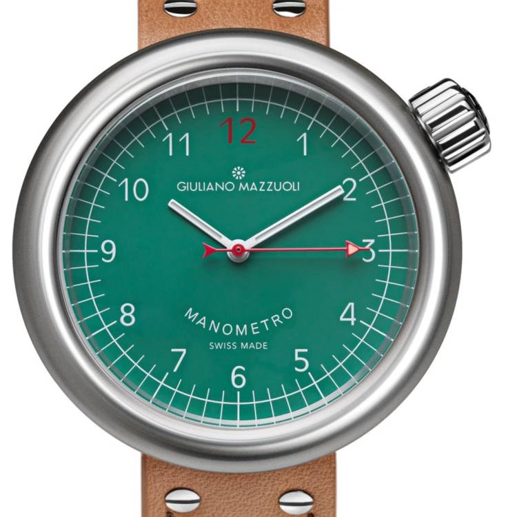 Giuliano Mazzuoli Watch Manometro Brushed Green - Green