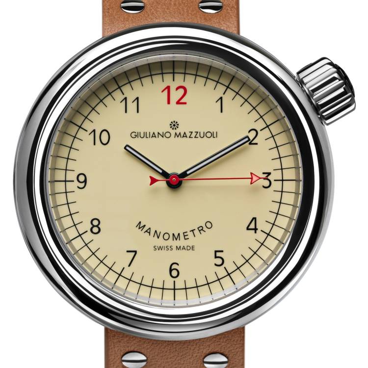 Giuliano Mazzuoli Watch Manometro Polished Ivory