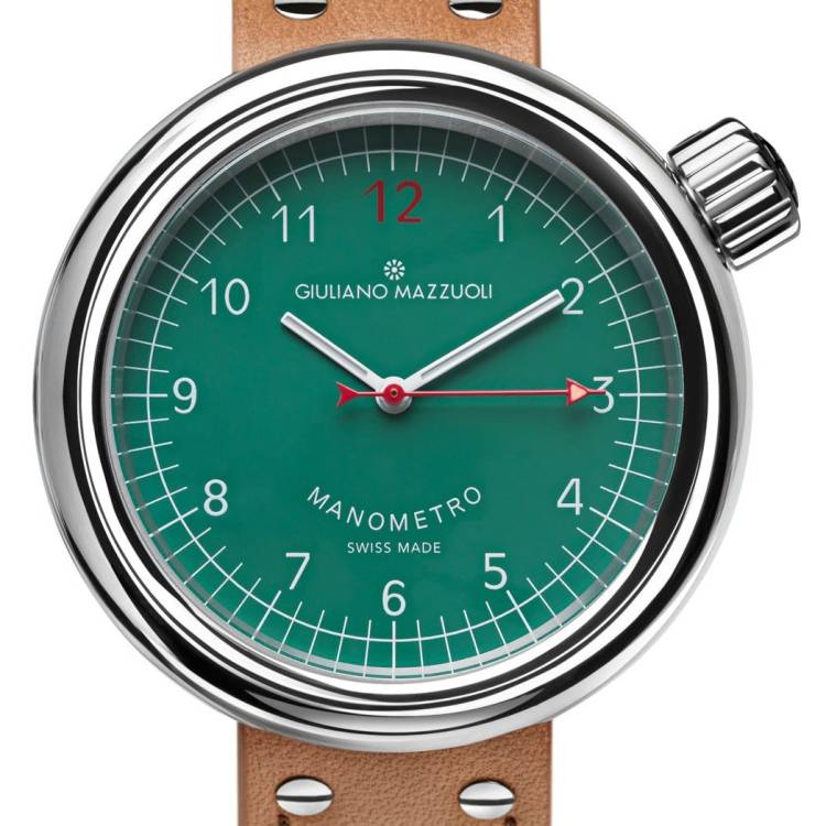 Giuliano Mazzuoli Watch Manometro Polished Green - Green