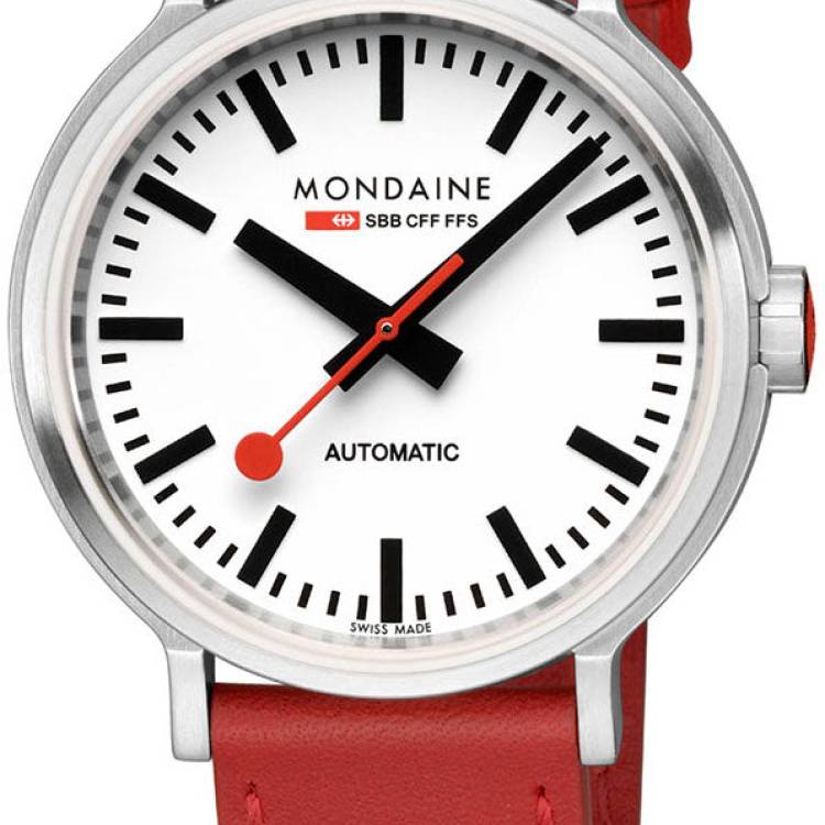 Mondaine Watch The Original Automatic BackLight - White
