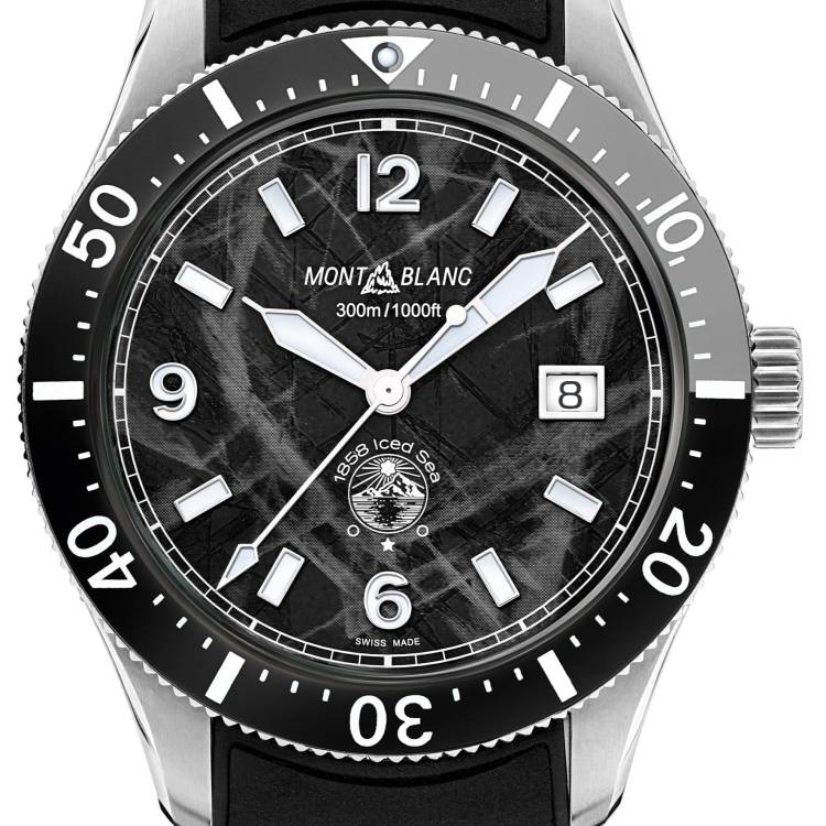 Montblanc Watch 1858 Automatic Iced Sea Automatic Date - Black