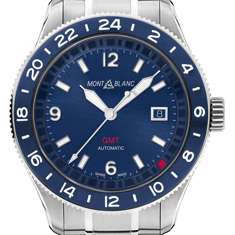 Montblanc Watch 1858 GMT Automatic Date 42 - Blue