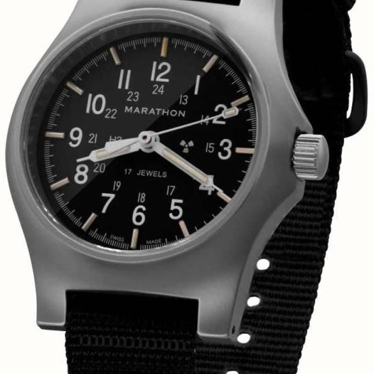 Marathon Watch General Purpose Re-Issue Stainless Steel GP Mechanical GPM - Black