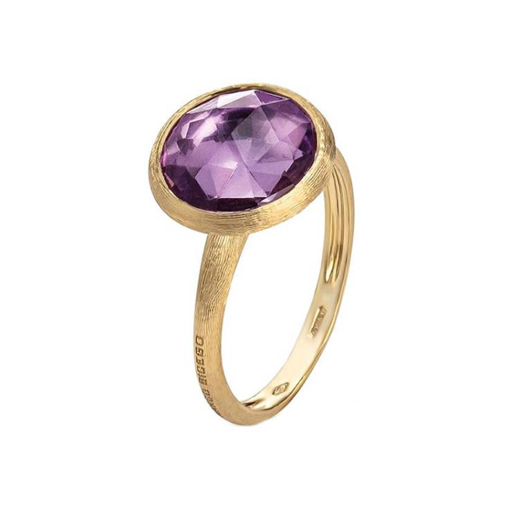Marco Bicego Jaipur 18ct Yellow Gold Amethyst Ring - U