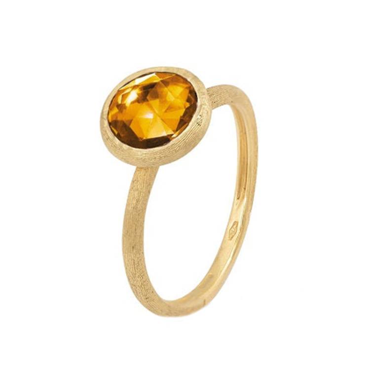 Marco Bicego Jaipur 18ct Yellow Gold Yellow Quartz Ring - Q