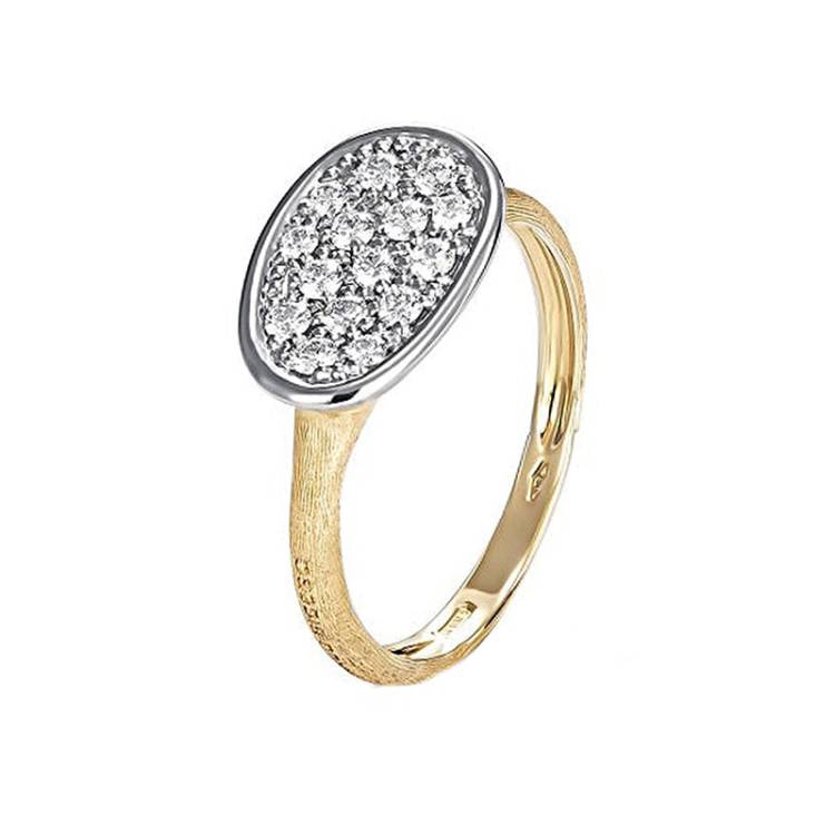Marco Bicego Lunaria 18ct Yellow Gold 0.28ct Diamond Ring - R
