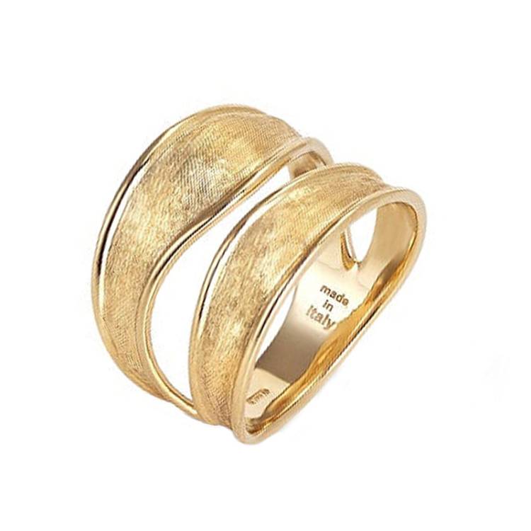 Marco Bicego Lunaria 18ct Yellow Gold Split Ring - T