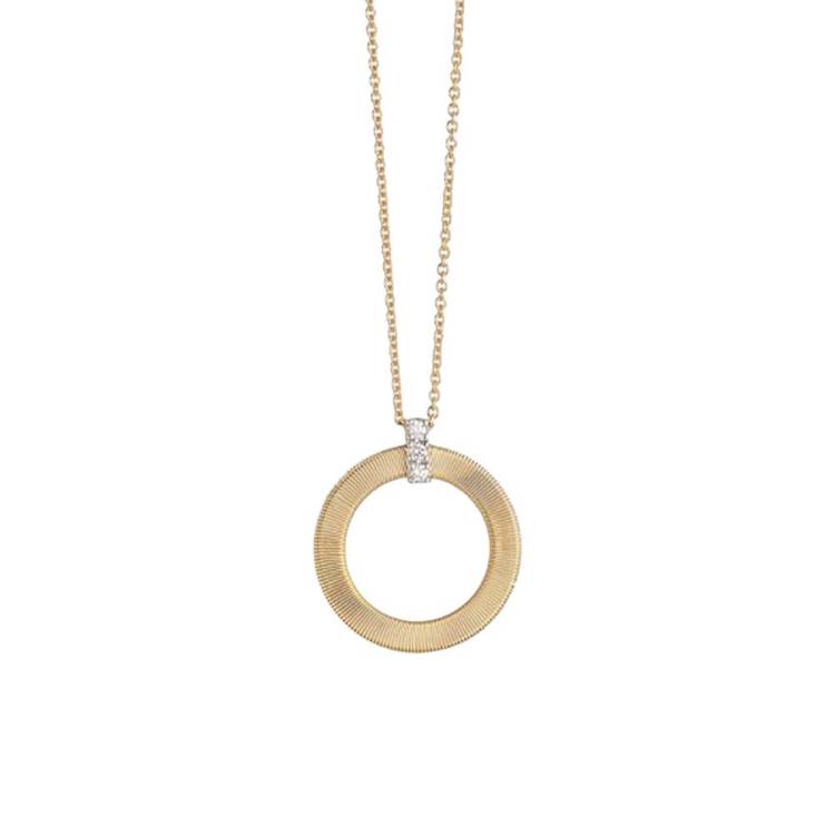 Marco Bicego Masai 18ct Yellow Gold Diamond Round Necklace - Yellow Gold