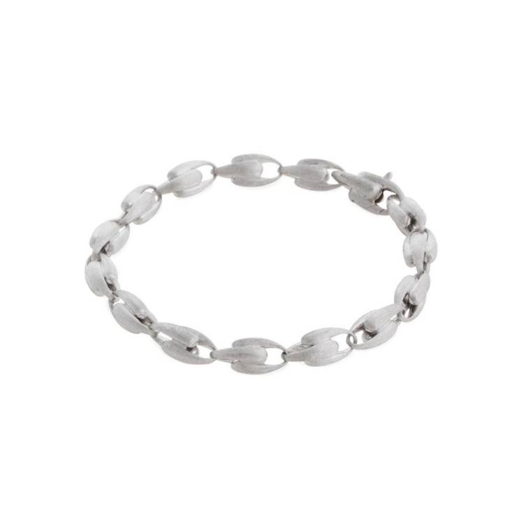 Marco Bicego Lucia 18ct White Gold Small Link Bracelet - Option1 Value White Gold