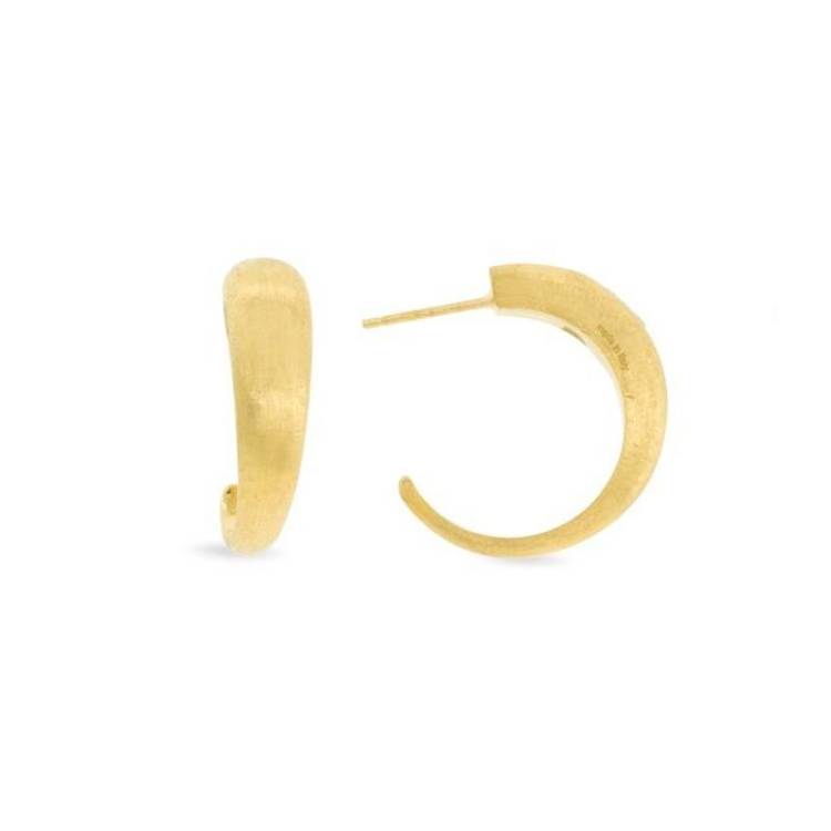 Marco Bicego Lucia 18ct Yellow Gold Medium Hoop Earrings - Option1 Value Yellow Gold