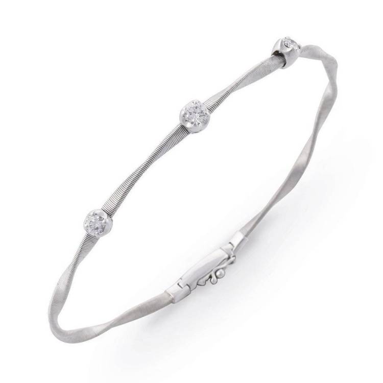 Marco Bicego Marrakech 18ct White Gold 0.35ct Diamond Bracelet - White Gold