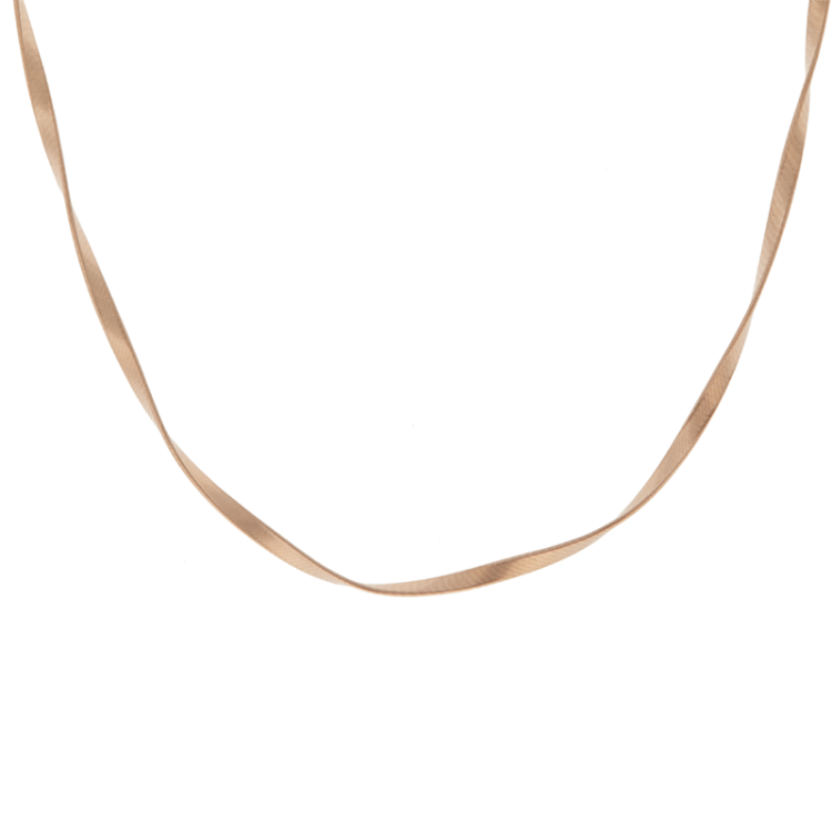Marco Bicego Marrakech Supreme 18ct Rose Gold Necklace - Option1 Value Rose Gold