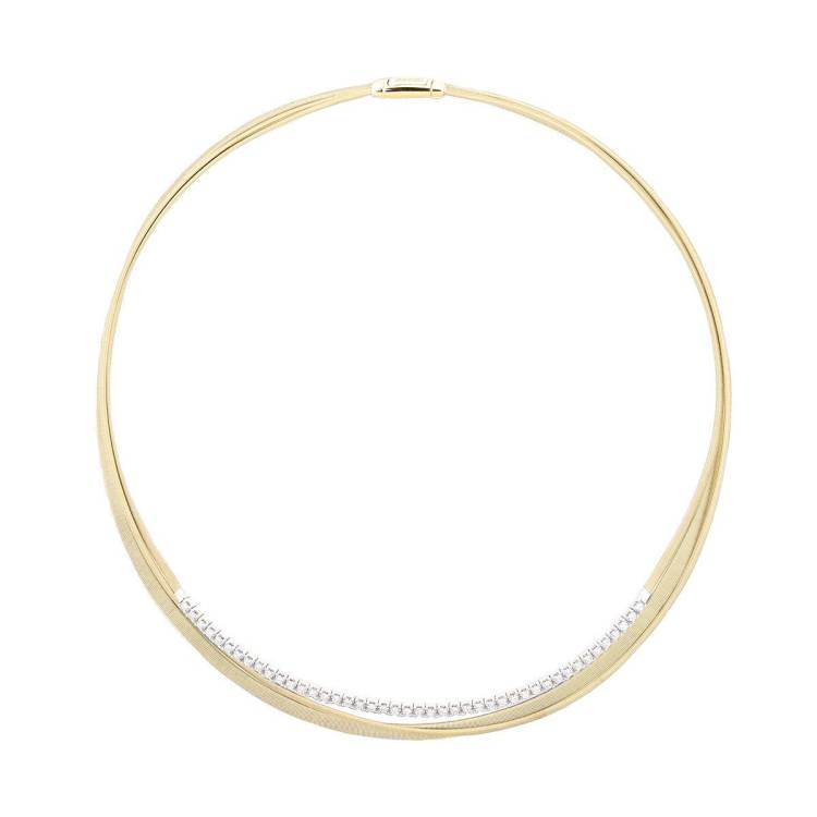 Marco Bicego Masai 18ct Yellow Gold 1.32ct Diamond Collarette Necklace - Yellow Gold