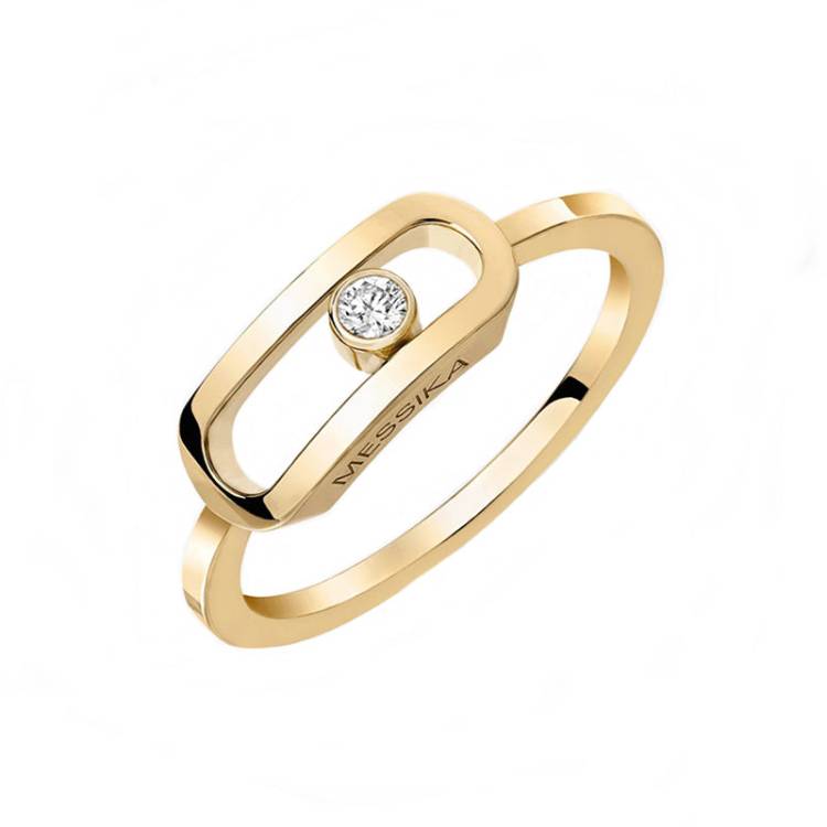 Messika Move Uno 18ct Yellow Gold Diamond Ring - P