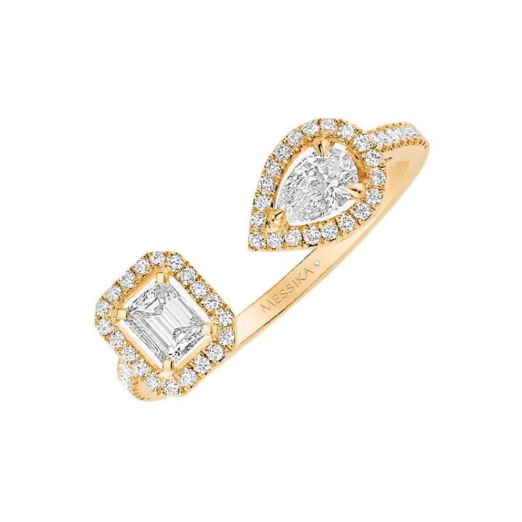 Messika My Twin Toi & Moi 18ct Yellow Gold 0.45ct Diamond Ring - L