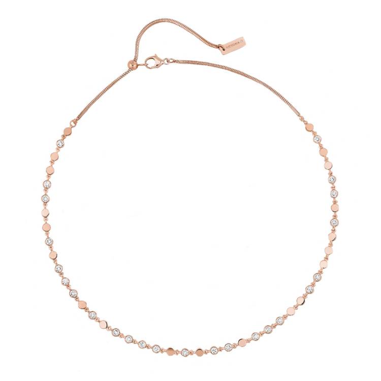 Messika D-Vibes 18ct Rose Gold Diamond Necklace