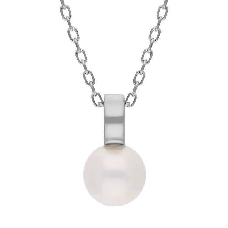 Mikimoto Classic 18ct White Gold White Akoya Pearl Necklace