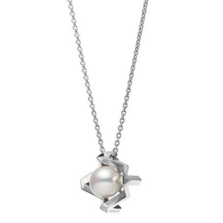 Mikimoto M Collection 18ct White Gold White Akoya Pearl Pendant - White Gold