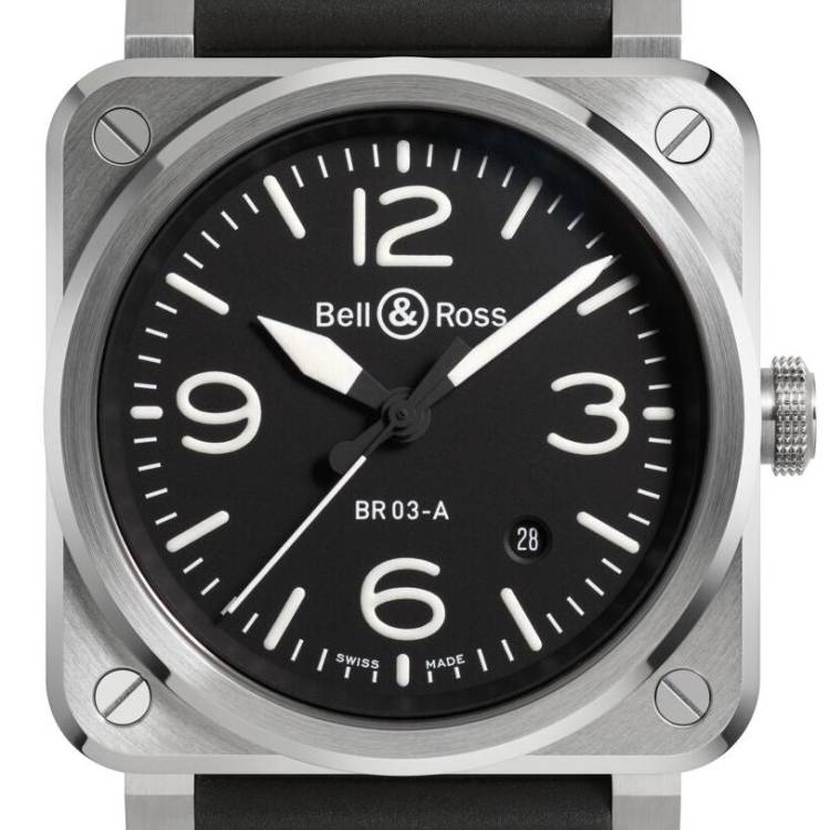 Bell & Ross Watch BR 03 Auto Black Steel