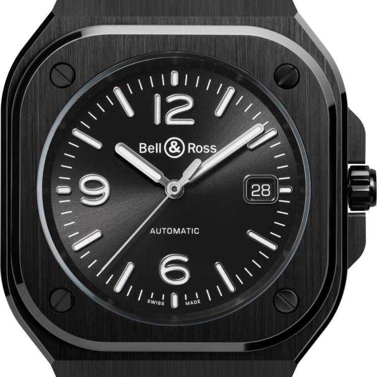 Bell & Ross Watch BR 05 Black Ceramic Bracelet